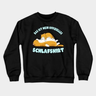 Das ist mein Offizielles Schlafshirt Pyjama lustige Katzen Crewneck Sweatshirt